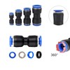 Pack of 40 Pneumatic Fittings, Pneumatic Connectors, Straight Pneumatic Connection,