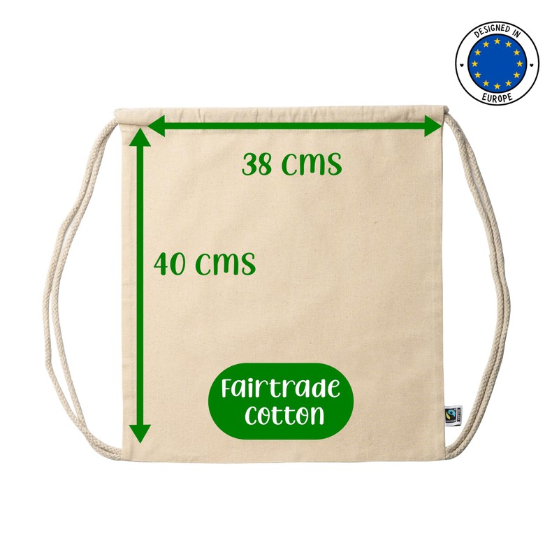 rainUP Camino Santiago Drawstring Backpack - Ideal for Pilgrims, Robust
