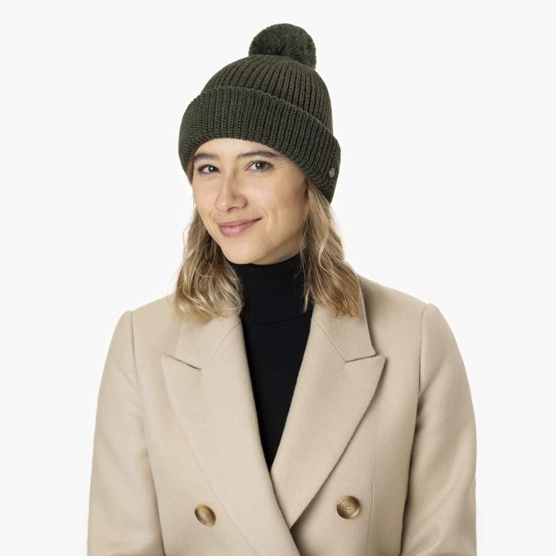 LIERYS Navigat Bobble Hat Women/Men - Knitted Hat Made in