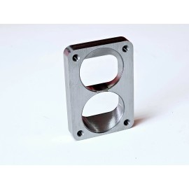 CFS T6 Divided Collector to Twin Dual Recess 2.50" Inlet Turbo Flange S400 Borg 3/4