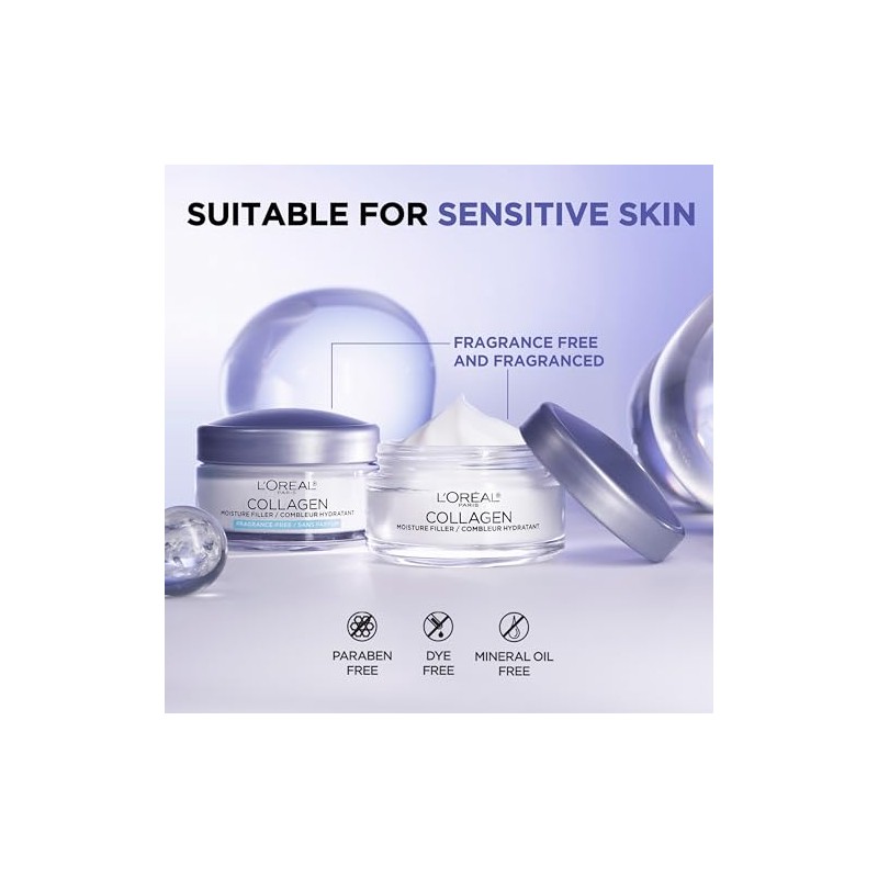 L’Oréal Paris Crema Hidratante de Colágeno Día y Noche -