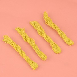 SATVIK - Paquete de 15 hilos sagrados Janeu Dhaga, hilo brahmin para Puja, hecho de algodón puro, mejora la pureza, hindú indio, yagnopaveeth para Puja o hilo personal Janeu (amarillo)