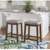 Linon Home Décor Kingston Rustic Backless Counter Stool,