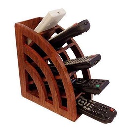 WhopperIndia Wooden Desktop Storage Organizer/Remote Control Caddy Holder Wood Box Container for Desk, Office Supplies (19.05 x 7.62 x 15.24 cm)