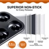 HONGBAKE Donut Pan For Baking, Upgraded Deepened Doughnut Tray, 2