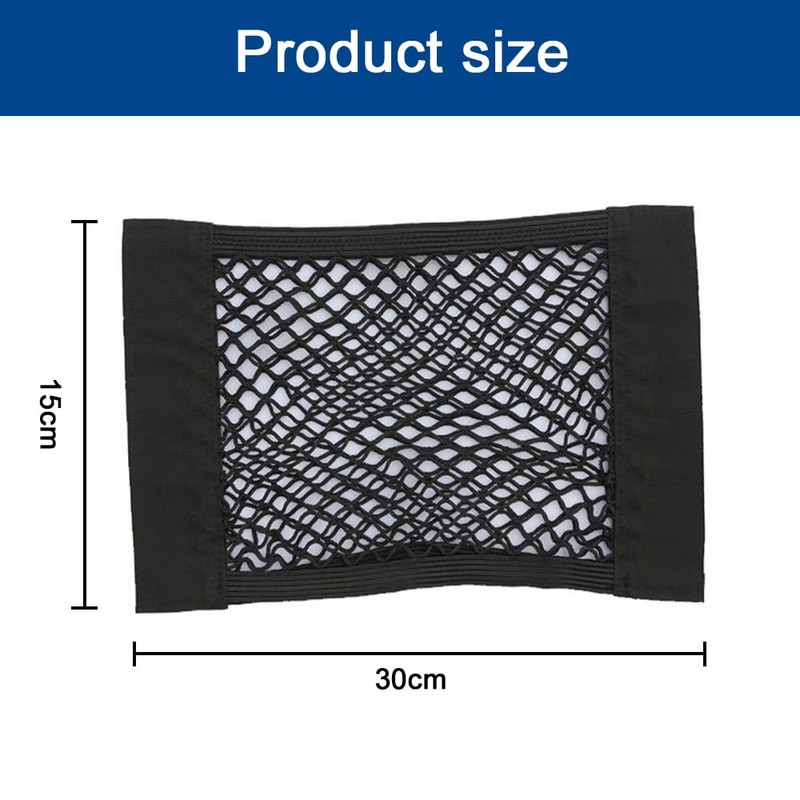 TOMVAES 4 Pack Car Trunk Net Mesh Auto Cargo Storage