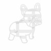 French Bulldog Cookie Cutters, Frenchie Shape Mold 2pcs Set