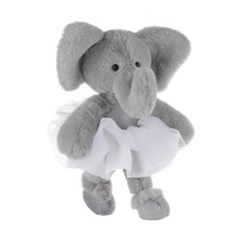 Apricot Lamb Ballet Elephant Stuffed Animals for Kids, Soft Cute Plush Toys for Baby Girl and Boy, Fluffy Ballet Elephant 7.9 Inches