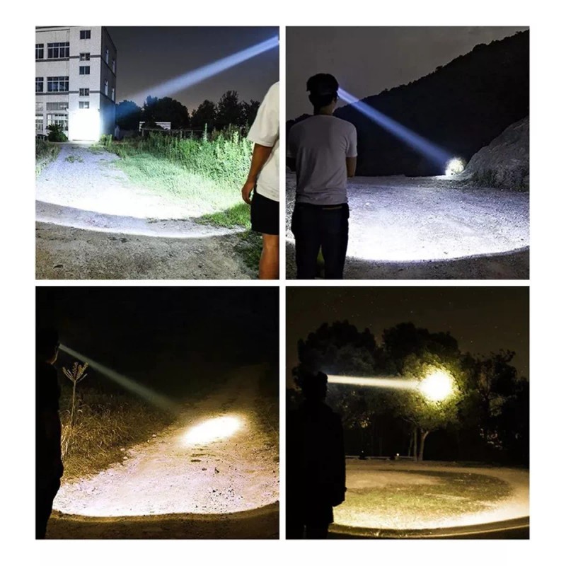 HEADLIGHT Lampara Minera Luz Led Camping Recargable Usb Campamento