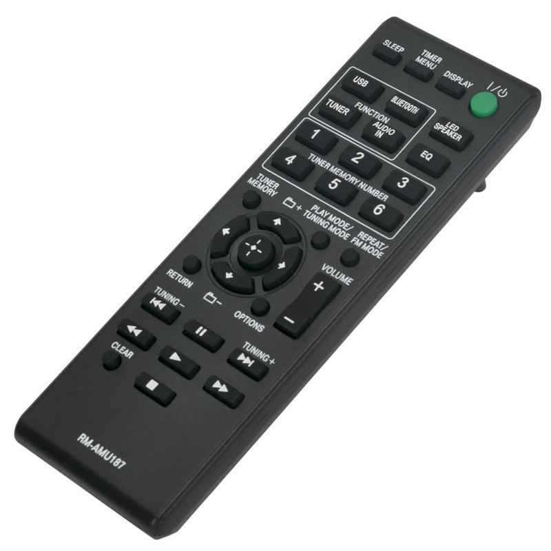 VINABTY RM-AMU187 Remote Control Replacement Fit for Sony CMT-S20 CMT-S20B