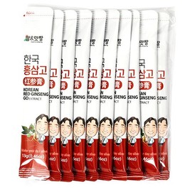Palmmatjjang Korean Red Ginseng Extract Sticks 13g x 10 - 13gX10 pcs Economical Plastic Packaging / 팜맛짱 한국홍삼고 스틱 13g x 10개 - 13gX10개 알뜰형비닐포장