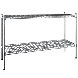 PRO&Family 14" x 42" NSF Chrome 2 Wire Shelf Kit 27" Posts.