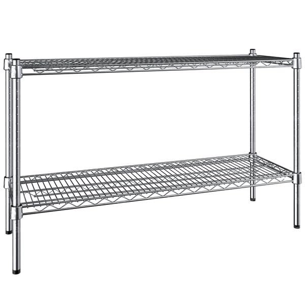 PRO&Family 14" x 42" NSF Chrome 2 Wire Shelf Kit