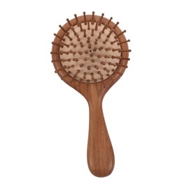 Mikinona Scalp Massage Comb Facial Tool Wooden Hair Care Dualsided Pin Comb 's Hairbrush for Relaxation