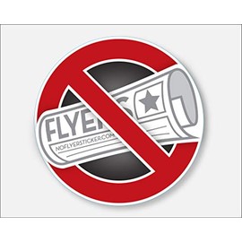 No Flyers (Junk Mail) Sticker & Magnet Combo