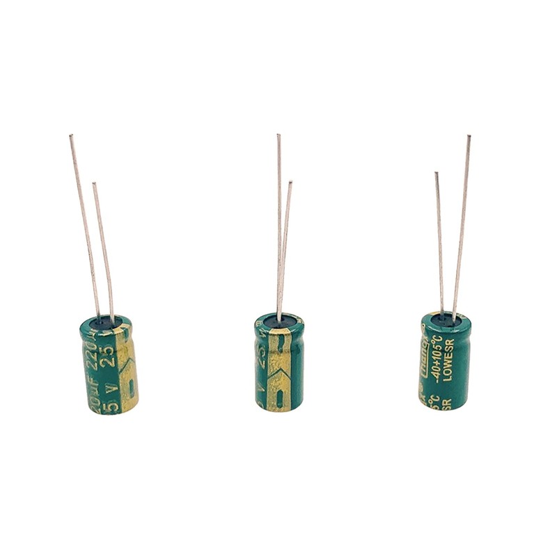 PENGLIN 20pcs Electrolytic Capacitors Aluminum Electrolytic Capacitors 25V 220UF 105℃
