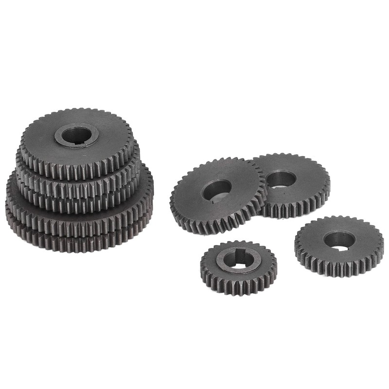9Pcs Metal Gear Set Mini Lathe Cutting Machine Gears,Compatible with