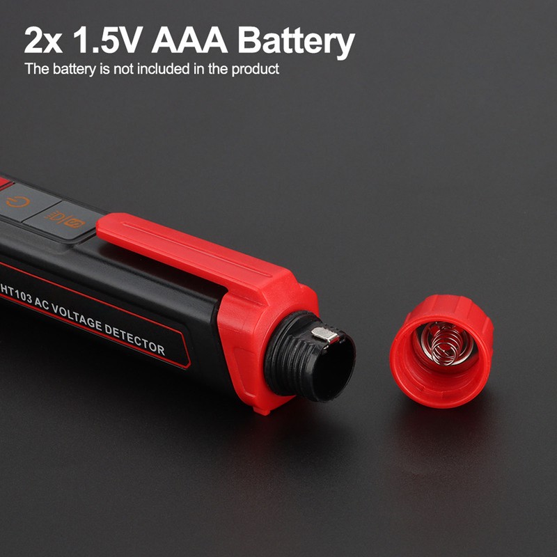 HT103 AC Voltage Tester Pen Waterproof Sound Light Alarm 12‑1000V