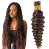 Evaxilc Deep Wave Human Hair for Braiding, Unprocessed, No Weft