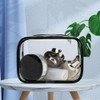 Jaczora 4PCS Clear Toiletry Bag, Carry on Airport Airline Compliant