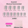 AkiliBIELY Almond Press on Nails Medium Chrome Metallic Holographic Pink