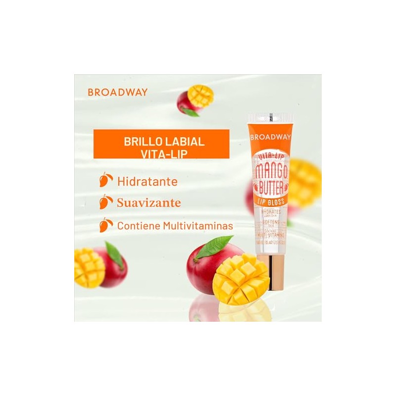 Broadway Vita-Lip brillo de labios transparente de 0.47 onzas, 3