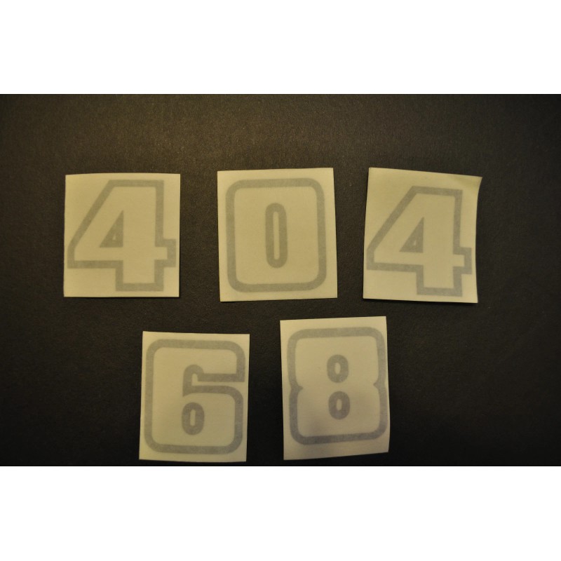 SALEEN BUILD NUMBERS SILVER, BLACK, GOLD OR WHITE O.E.M. NOS