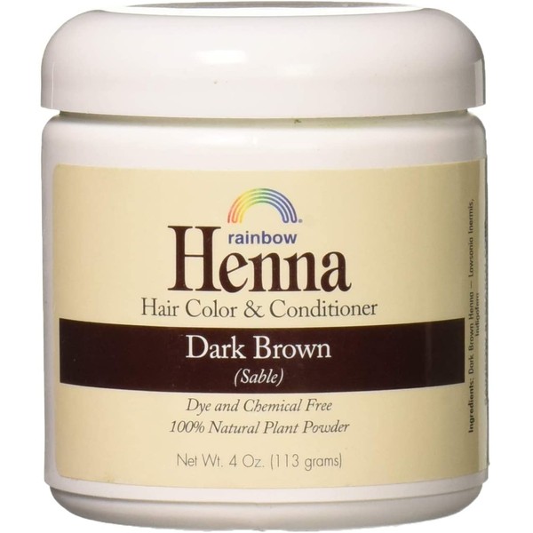 Rainbow Research Henna Hair Color and Conditioner Persian Dark Brown Sable - 4 oz
