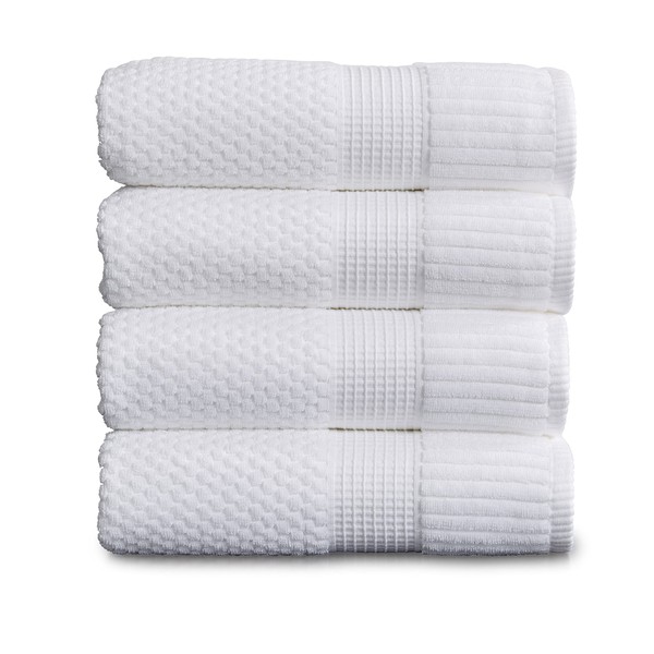NY Loft 100% Cotton Bath Towel 4 Pack | Super