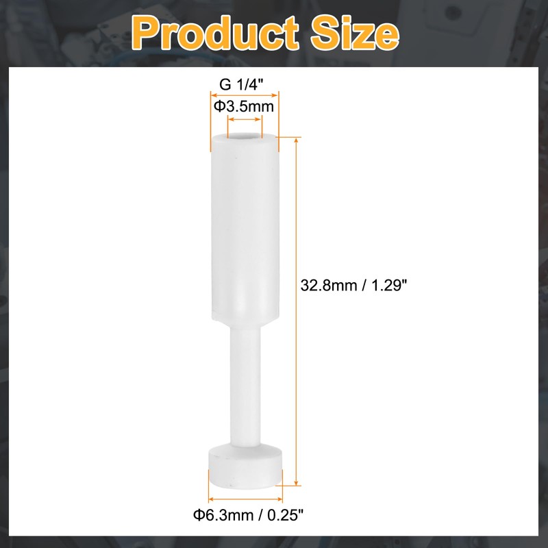 sourcing map 5pcs Push to Connect Fittings g 1/4" Cap