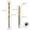 sourcing map Metric Tap & Drill Bit Set, 2pcs M6