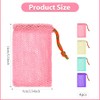 JJUNW Paquete De 4 Bolsas De Jabón De Malla Exfoliante,