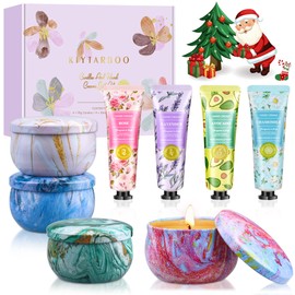 Gift Baskets for Women: Unique Candles & Hand Cream Lotion Gifts Set, Gifts for Mom, Teacher Appreciation Gifts, Relaxing Spa Holiday Gift Set, Birthday Gift for Wife Coworkers Friends, Nurse Gifts