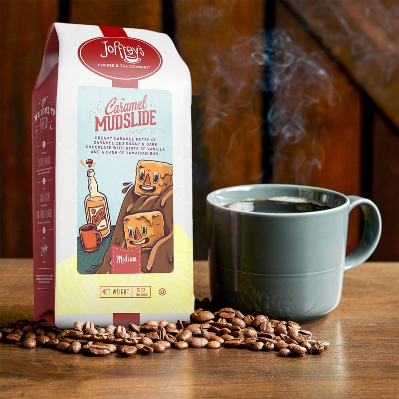 Joffrey's Coffee - Caramel Mudslide, Artisan Medium Roast, Arabica Coffee