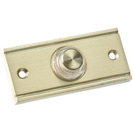 THOMAS & BETTS DH1633L 0 Lighted White, Push Chime Button, Solid Brass in A Satin Nickel Finish