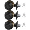 BESTTEN 3 Pack Keyed Alike Deadbolt, Single Cylinder Entry Door