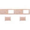 Mikikit Wooden Rectangle Air Vent, Sauna Air Vent, Adjustable Sauna