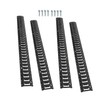 Silscvtt 4 PCS Powder Coated Black E Track Tie Down
