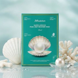 JM Solution Cheonggwang Marine Pearl Deep Moisture Mask 10 sheets Moisturizing Calming Hydrating Mask Pack / 제이엠솔루션 청광 마린 진주 딥 모이스처 마스크 10매 보습 진정 수분 마스크팩