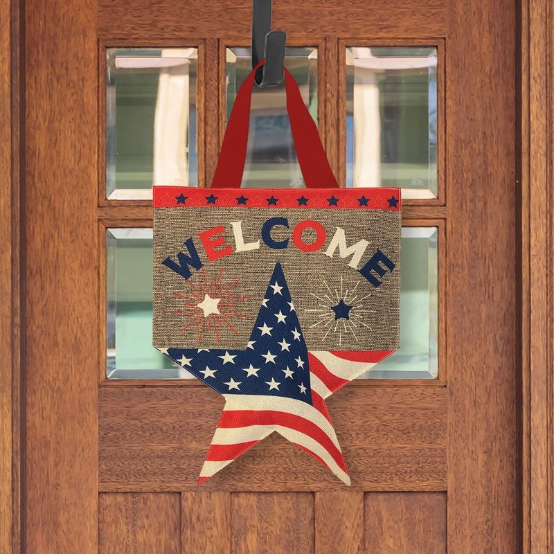 Briarwood Lane American Star Burlap Door Hanger