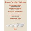 Sweese Porcelain Serving Bowls Set, 10-42 oz, Versatile for Salad,