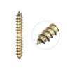 uxcell 4x25mm Hanger Bolts, 24pcs Double Ended Self-Tapping Thread Wood