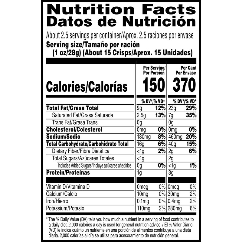 Pringles Potato Crisps Chips, Lunch Snacks, Office and Kids Snacks,