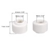 sourcing map 10pcs Ceramic Insulator Bead 6mm X 14mm Round