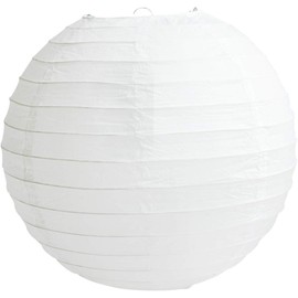5 Pack Tissue Paper Round Lanterns LampShade Lamp Shade Wedding Birthday Party Decoration | White, 12"(30cm) |