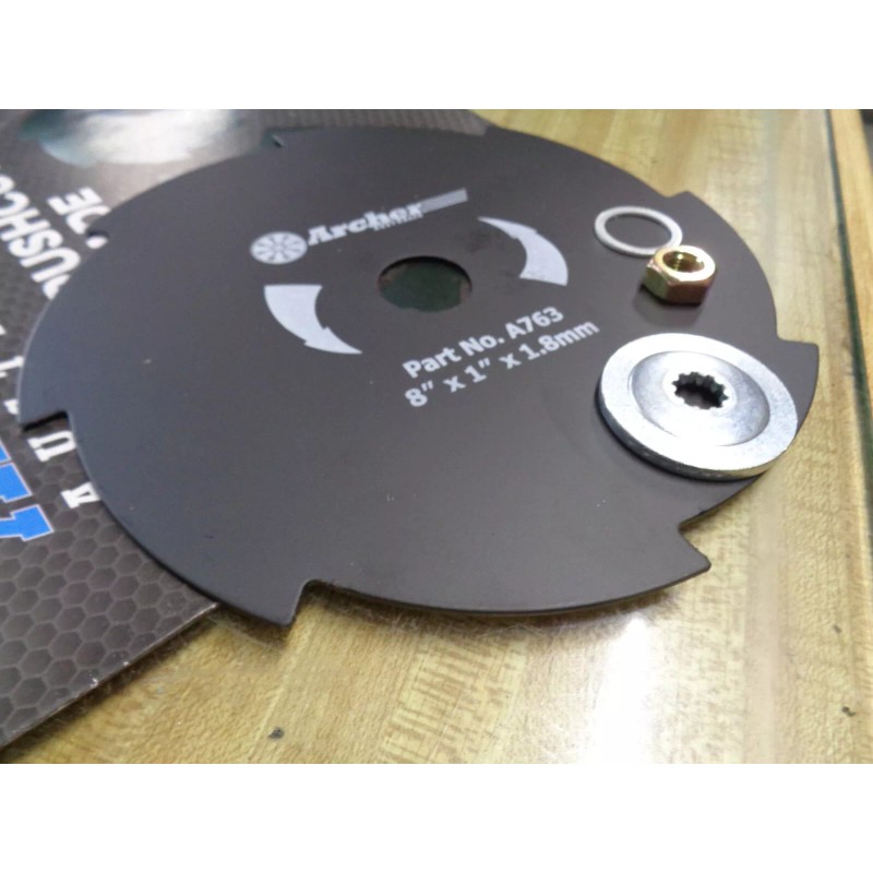 ARCHER AUSTRALIA BRUSH CUTTER BLADE 8 TOOTH STEEL BLADE INCLUDES