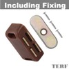 TERF® Brown Magnetic Door Catch Closer 40mm With Fixing Screw
