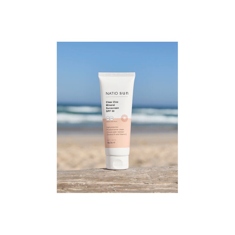 Natio Clear Zinc Mineral Sunscreen SPF 50+ 100g
