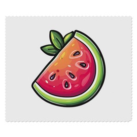 Azeeda 2 x 'Cartoon-Wassermelone' Mikrofaser-Objektiv- / Brillenreinigungstücher (LC00027424)