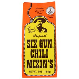 Six Gun Original Chili Mixin's, Gluten Free, 4 Ounces (Pack Of 12)
